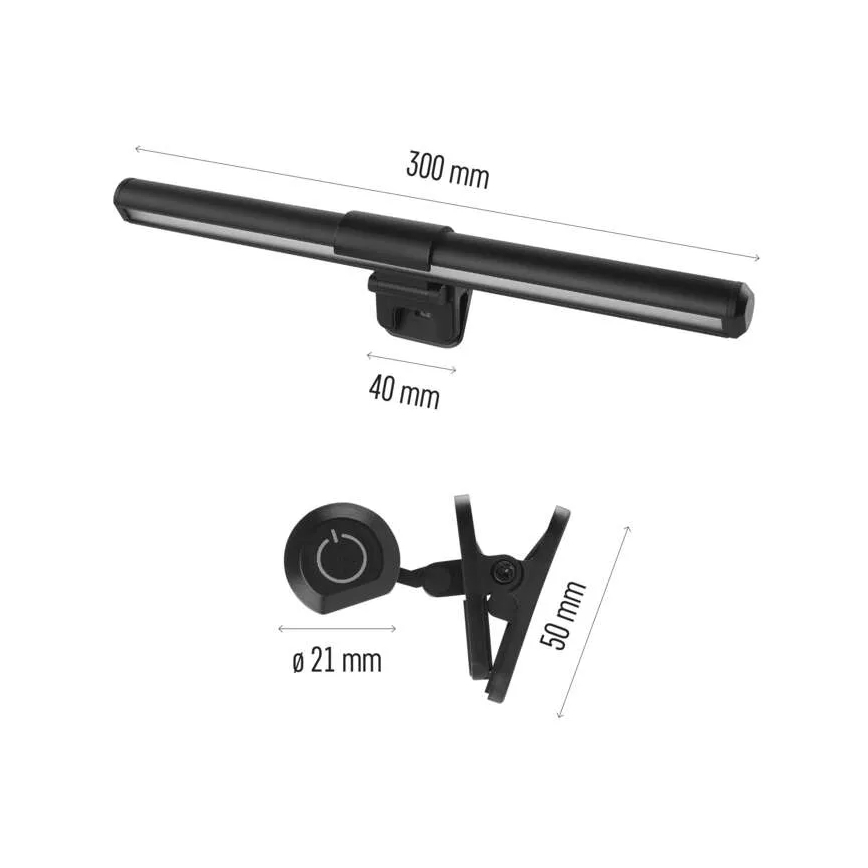 LED Himmennettävä kosketus monitori valaistus LED/5,6W/5V 30 cm CRI 95