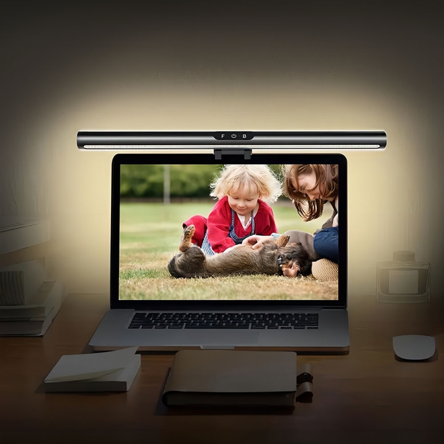 LED Himmennettävä kosketus monitori valaistus LED/5W/5V 3000/4000/5000/6000K 42 cm musta