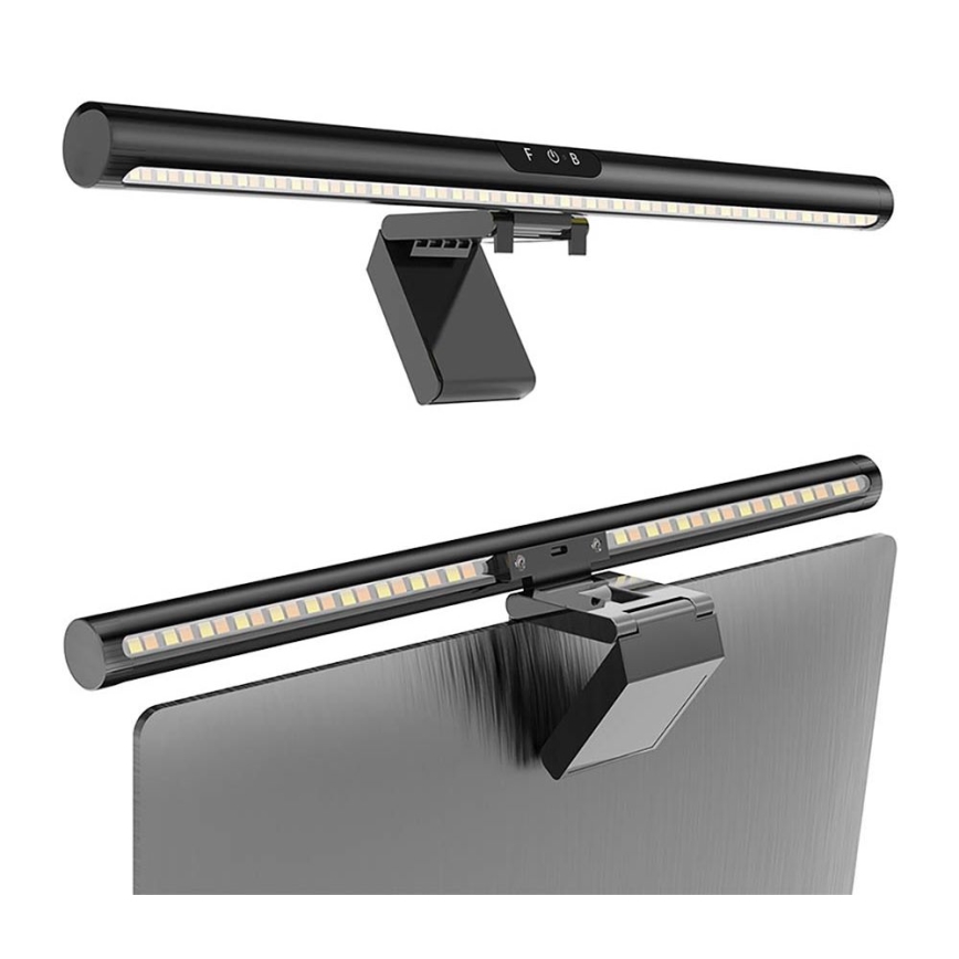 LED Himmennettävä kosketus monitori valaistus LED/5W/5V 3000/4000/5000/6000K 42 cm musta