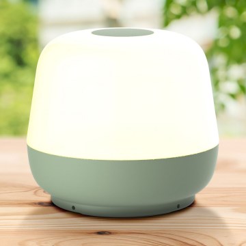 LED Himmennettävä kosketus ulko pöytävalaisin SAMBA LED/1,2W/5V USB 1200 mAh IP44 vihreä
