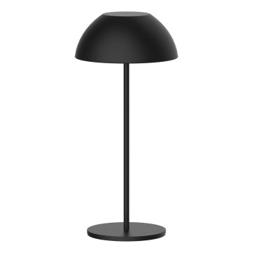 LED Himmennettävä kosketus ulko pöytävalaisin TANZANIA LED/1,8W/5V USB 1800 mAh IP44 musta
