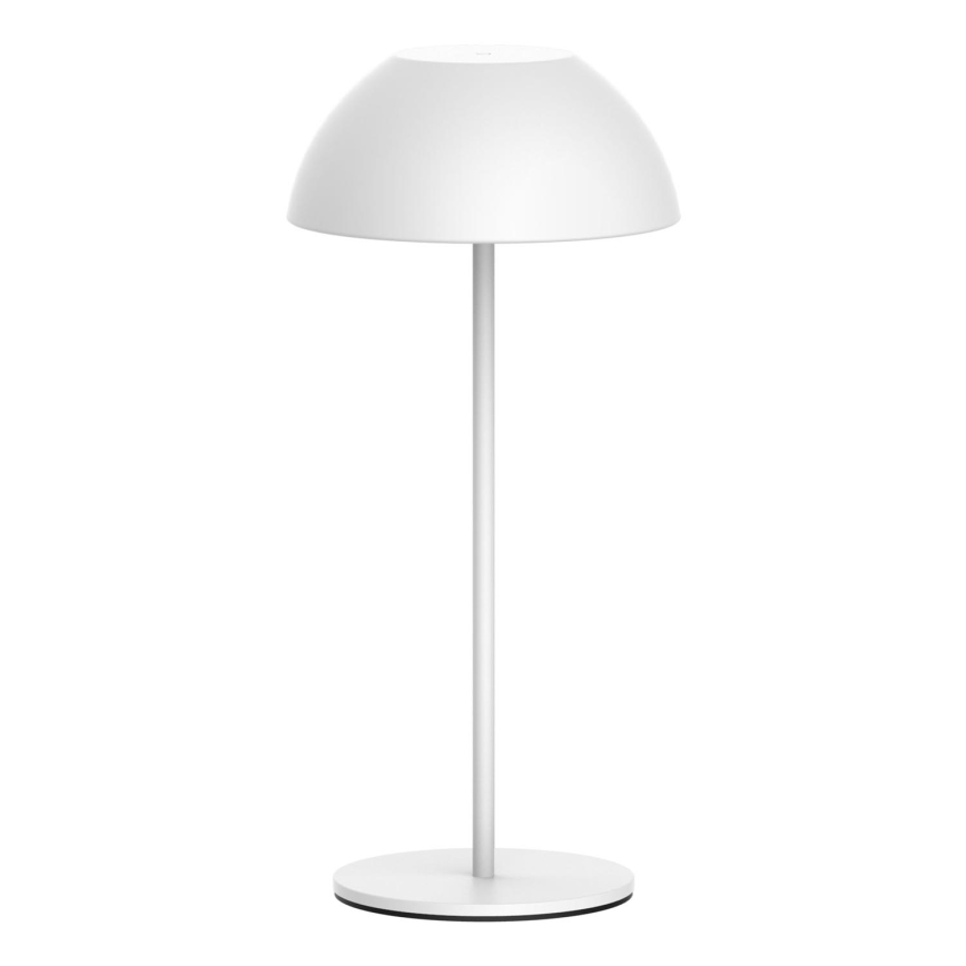 LED Himmennettävä kosketus ulko pöytävalaisin TANZANIA LED/1,8W/5V USB 1800 mAh IP44 valkoinen