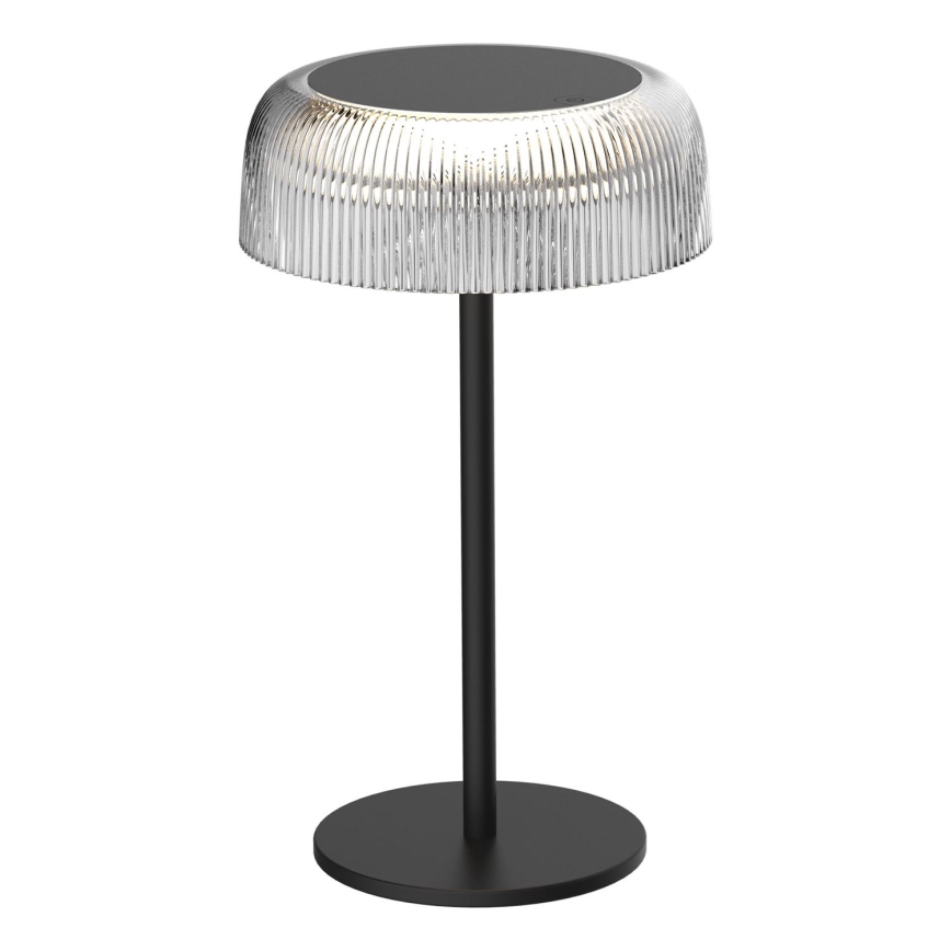 LED Himmennettävä kosketus ulko pöytävalaisin TRYPOLIS LED/2W/5V USB 1800 mAh IP44 musta