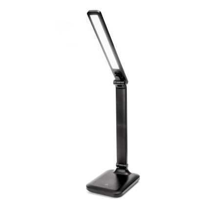 LED Himmennettävä kosketuspöytävalaisin langattomalla latauksella ja USB-portti REMUS LED/5W/230V musta