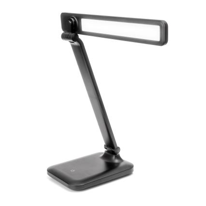 LED Himmennettävä kosketuspöytävalaisin langattomalla latauksella ja USB-portti REMUS LED/5W/230V musta