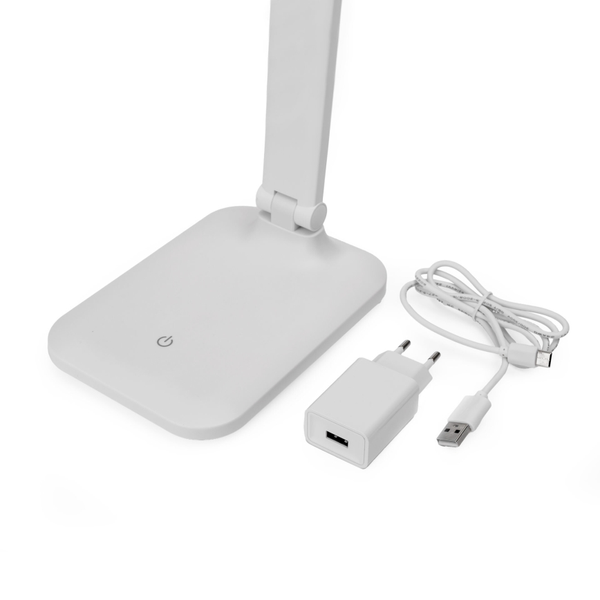 LED Himmennettävä kosketuspöytävalaisin langattomalla latauksella ja USB-portti REMUS LED/5W/230V valkoinen