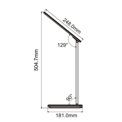 LED Himmennettävä kosketuslamppu langattomalla latauksella JOY LED/6W/230V+USB valkoinen