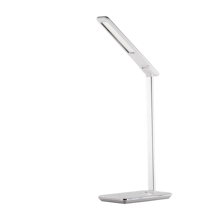LED Himmennettävä kosketuslamppu langattomalla latauksella JOY LED/6W/230V+USB valkoinen