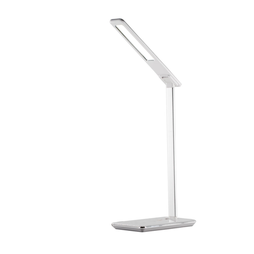 LED Himmennettävä kosketuslamppu langattomalla latauksella JOY LED/6W/230V+USB valkoinen