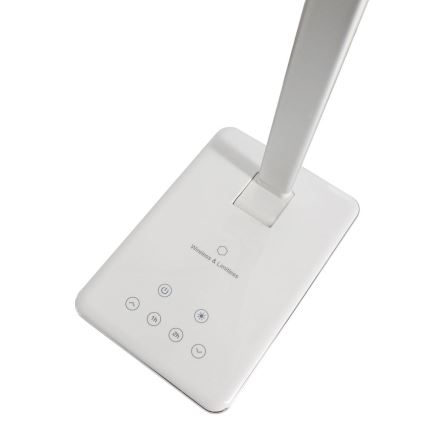 LED Himmennettävä kosketuslamppu langattomalla latauksella JOY LED/6W/230V+USB valkoinen