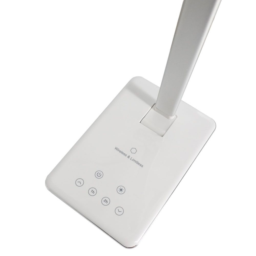 LED Himmennettävä kosketuslamppu langattomalla latauksella JOY LED/6W/230V+USB valkoinen