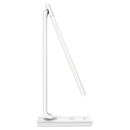 LED Himmennettävä kosketuslamppu langattomalla latauksella MEGGIE LED/8W/230V + USB