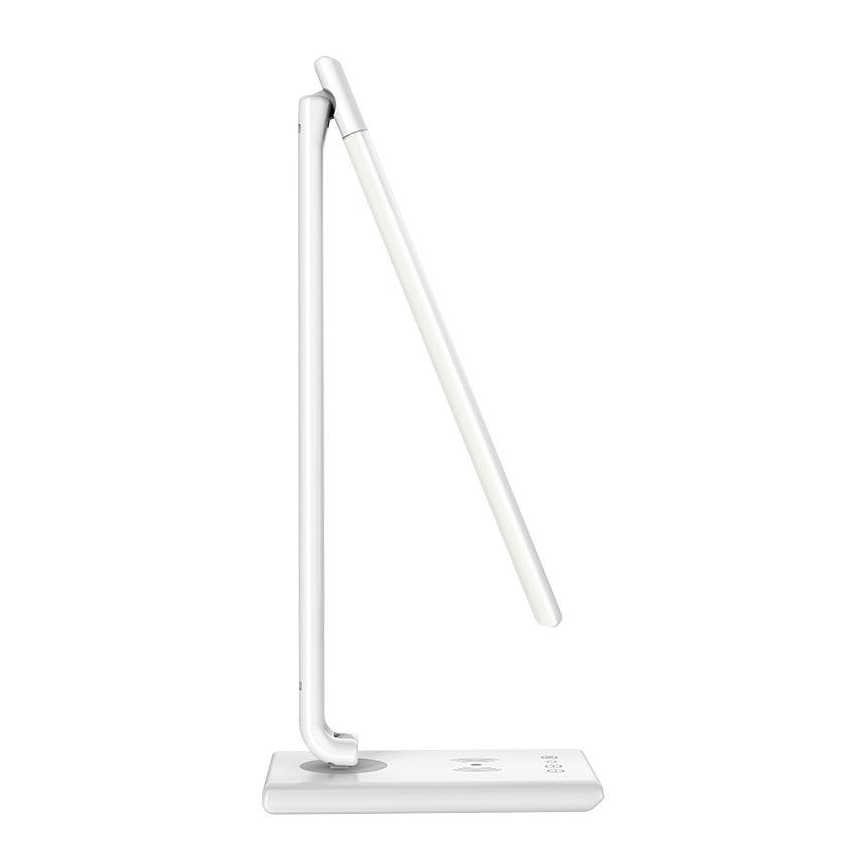 LED Himmennettävä kosketuslamppu langattomalla latauksella MEGGIE LED/8W/230V + USB