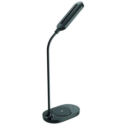 LED Himmennettävä kosketuslamppu langattomalla latauksella OCTAVIA LED/7W/230V musta