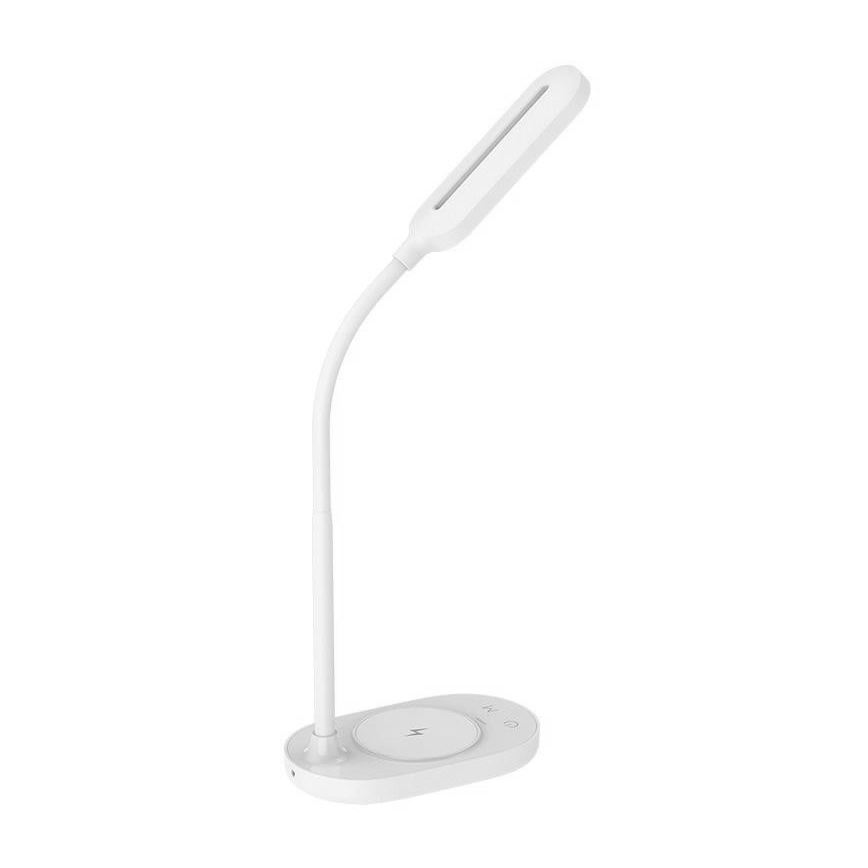 LED Himmennettävä kosketuslamppu langattomalla latauksella OCTAVIA LED/7W/230V valkoinen