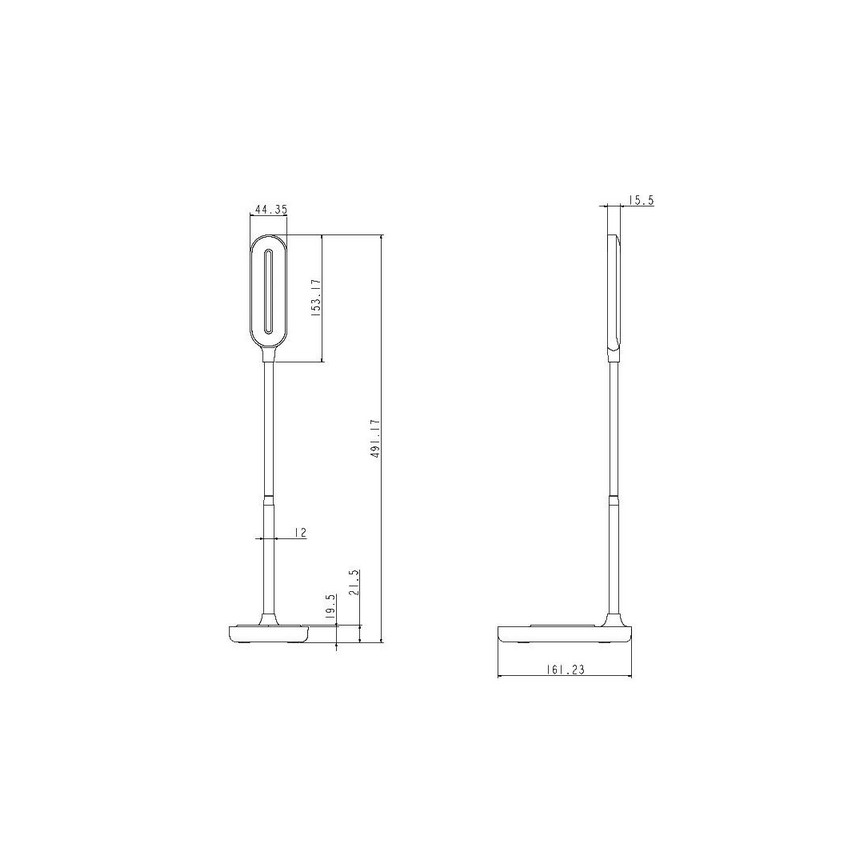 LED Himmennettävä kosketuslamppu langattomalla latauksella OCTAVIA LED/7W/230V valkoinen