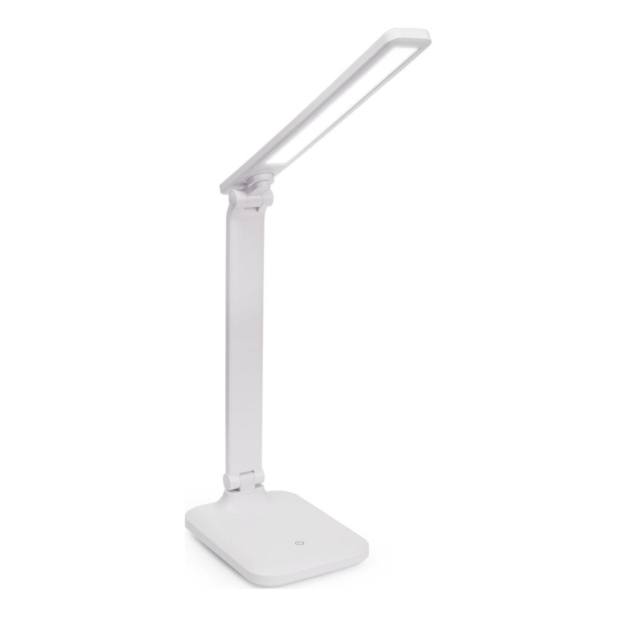 LED himmennettävä kosketuspöytälamppu USB-portilla REMUS LED/5W/230V valkoinen