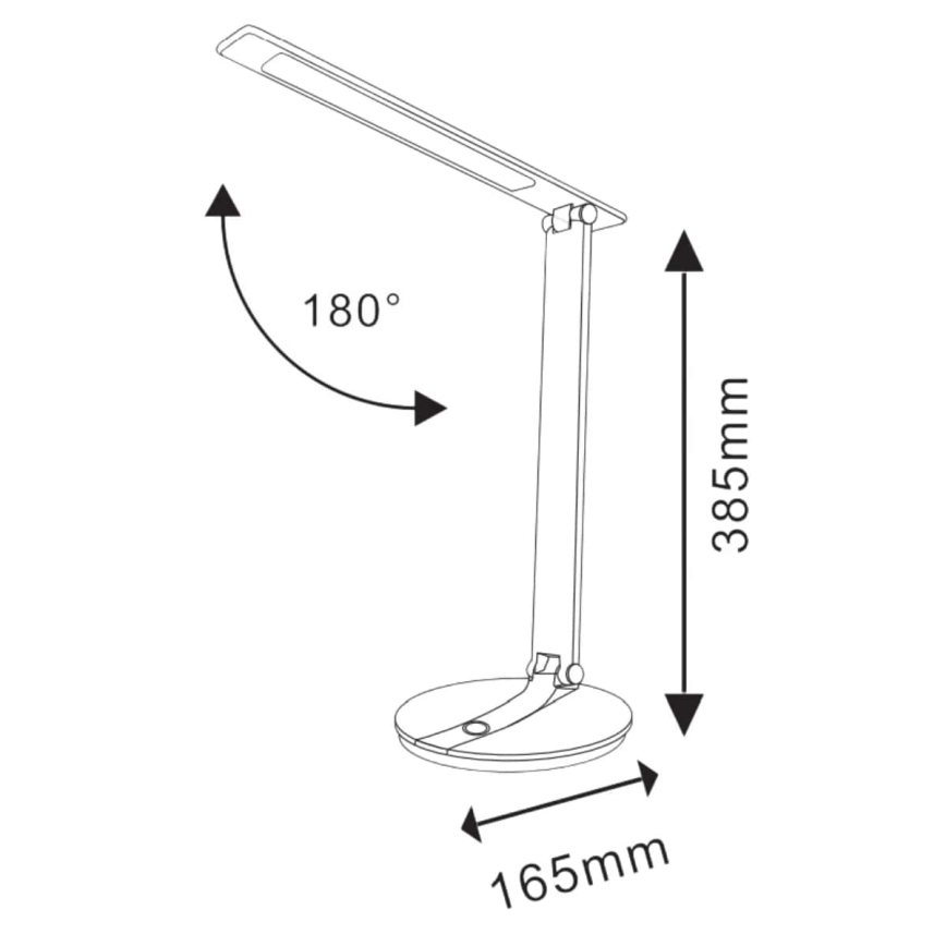 LED-himmennettävä kosketuspöytävalaisin SERRA LED / 8W / 230V musta