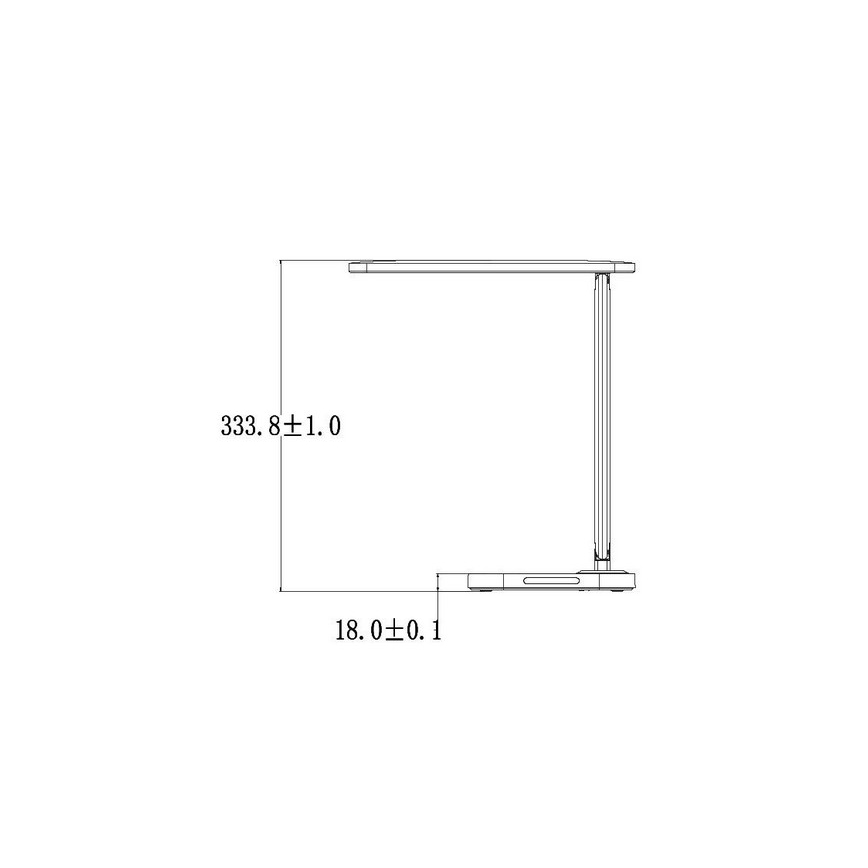 LED Himmennettävä kosketuspöytävalaisin USB-liitännällä KIARA LED/7W/230V musta