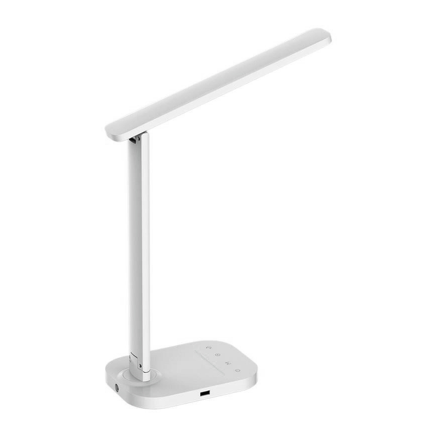 LED Himmennettävä kosketuspöytävalaisin USB-liitännällä KIARA LED/7W/230V valkoinen