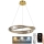 LED Himmennettävä kristalli kattokruunu johdossa LED/40W/230V 3000-6500K + kauko-ohjaus