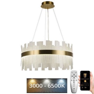 LED Himmennettävä kristalli kattokruunu johdossa LED/40W/230V 3000-6500K + kauko-ohjaus