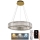 LED Himmennettävä kristalli kattokruunu johdossa LED/40W/230V 3000-6500K kromi/kulta + kauko-ohjaus