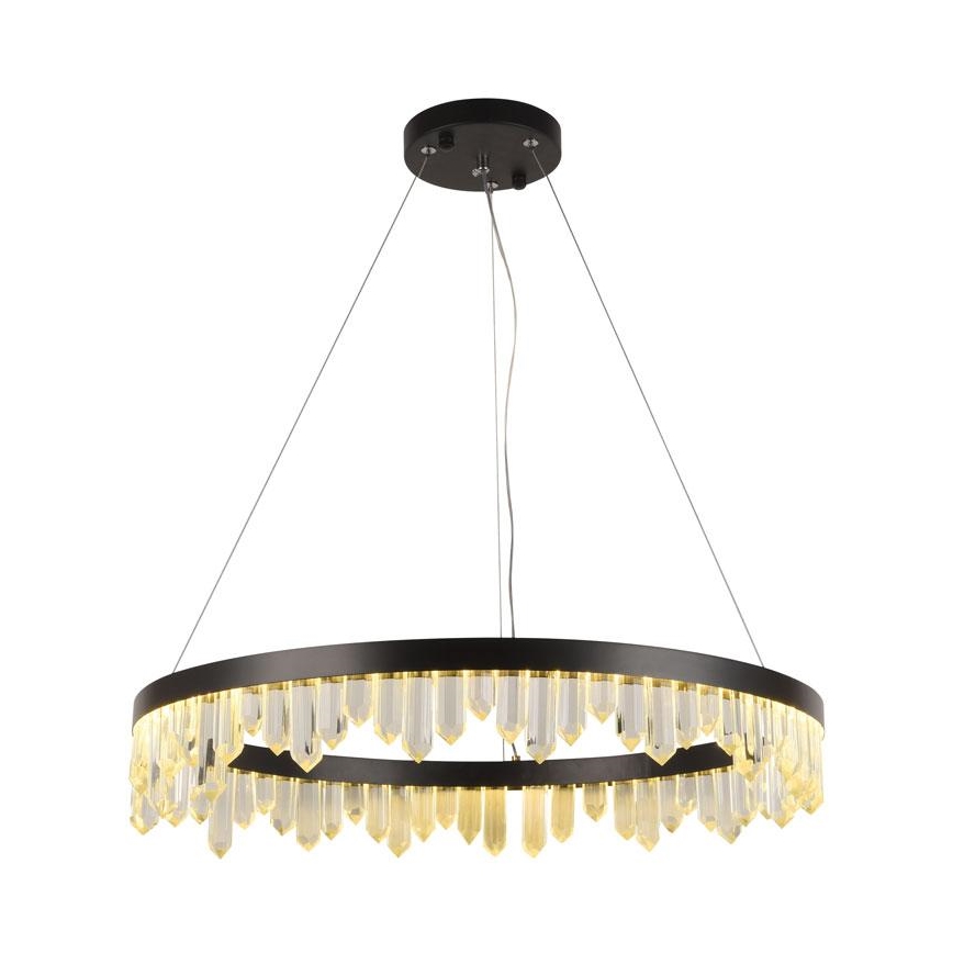 LED Himmennettävä kristalli kattokruunu johdossa LED/40W/230V 3000-6500K + kauko-ohjaus
