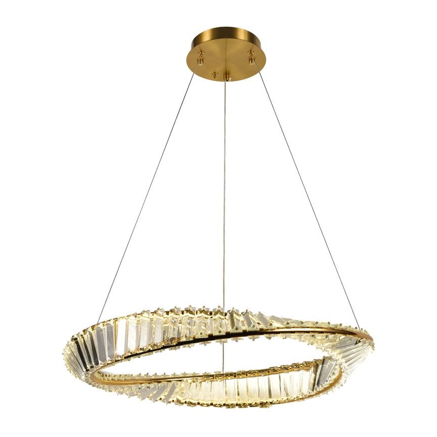 LED Himmennettävä kristalli kattokruunu johdossa LED/40W/230V 3000-6500K + kauko-ohjaus