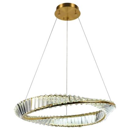 LED Himmennettävä kristalli kattokruunu johdossa LED/40W/230V 3000-6500K + kauko-ohjaus