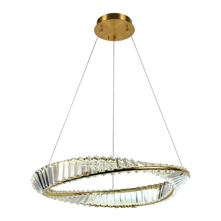 LED Himmennettävä kristalli kattokruunu johdossa LED/40W/230V 3000-6500K + kauko-ohjaus