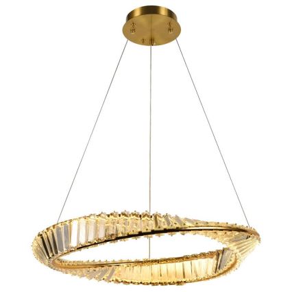 LED Himmennettävä kristalli kattokruunu johdossa LED/40W/230V 3000-6500K + kauko-ohjaus