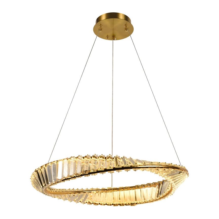 LED Himmennettävä kristalli kattokruunu johdossa LED/40W/230V 3000-6500K + kauko-ohjaus