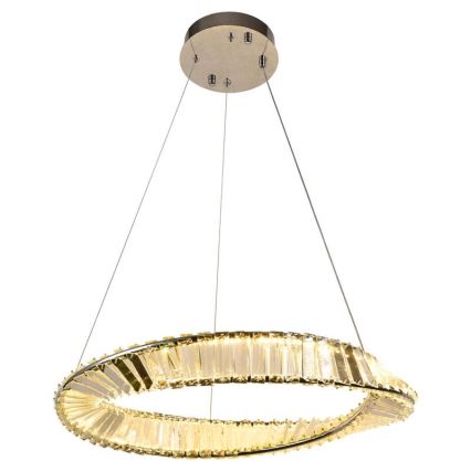LED Himmennettävä kristalli kattokruunu johdossa LED/40W/230V 3000-6500K + kauko-ohjaus