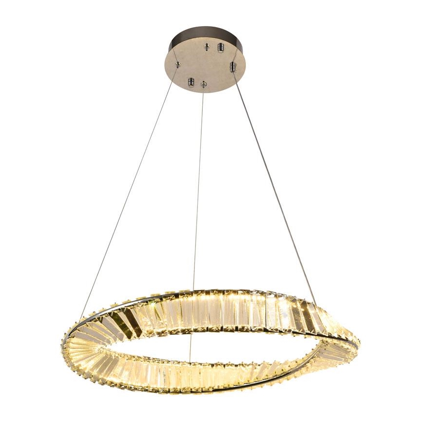 LED Himmennettävä kristalli kattokruunu johdossa LED/40W/230V 3000-6500K + kauko-ohjaus