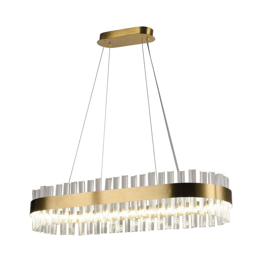 LED Himmennettävä kristalli kattokruunu johdossa LED/45W/230V 3000-6500K + kauko-ohjaus