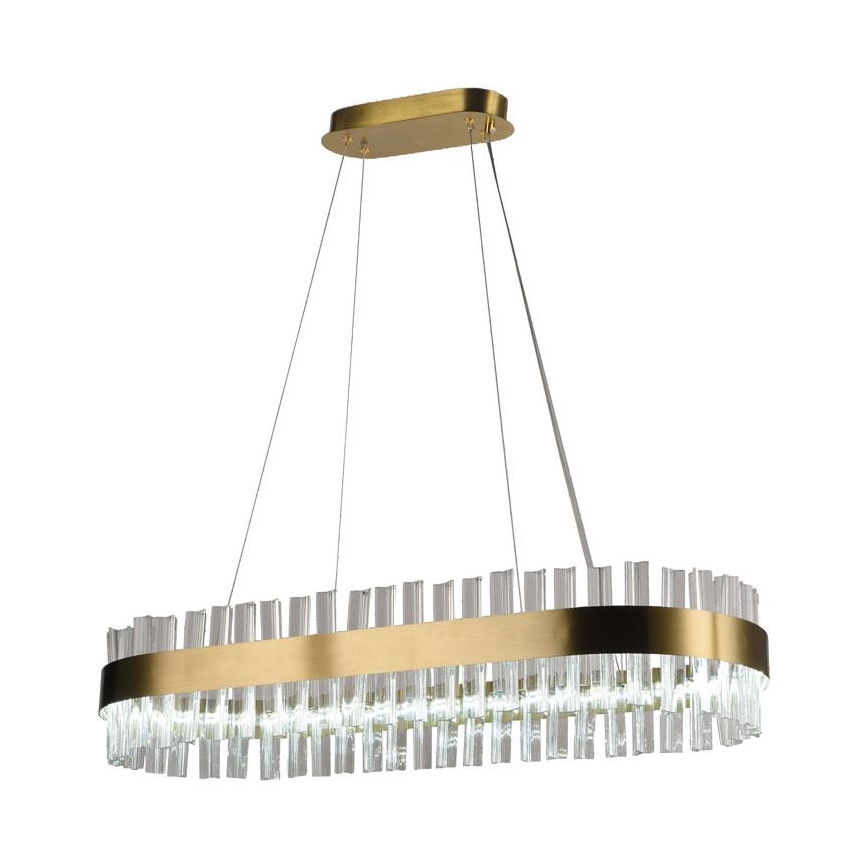LED Himmennettävä kristalli kattokruunu johdossa LED/45W/230V 3000-6500K + kauko-ohjaus