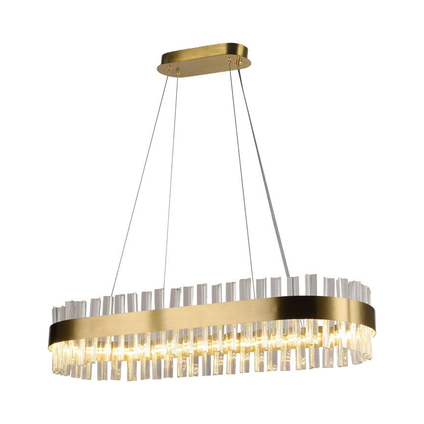 LED Himmennettävä kristalli kattokruunu johdossa LED/45W/230V 3000-6500K + kauko-ohjaus