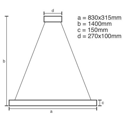 LED Himmennettävä kristalli kattokruunu johdossa LED/45W/230V 3000-6500K + kauko-ohjaus