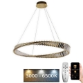 LED Himmennettävä kristalli kattokruunu johdossa LED/50W/230V 3000-6500K + kauko-ohjaus