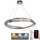 LED Himmennettävä kristalli kattokruunu johdossa LED/50W/230V 3000-6500K + kauko-ohjaus