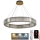 LED Himmennettävä kristalli kattokruunu johdossa LED/50W/230V 3000-6500K kromi/kulta + kauko-ohjaus