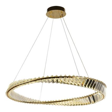 LED Himmennettävä kristalli kattokruunu johdossa LED/50W/230V 3000-6500K + kauko-ohjaus