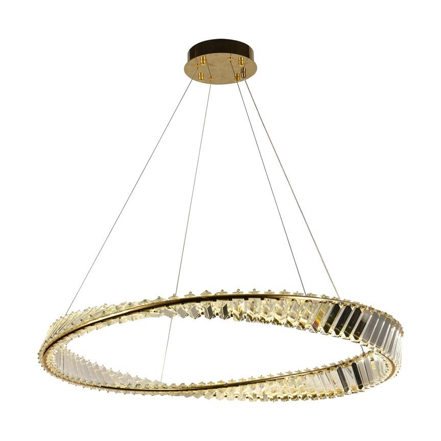 LED Himmennettävä kristalli kattokruunu johdossa LED/50W/230V 3000-6500K + kauko-ohjaus
