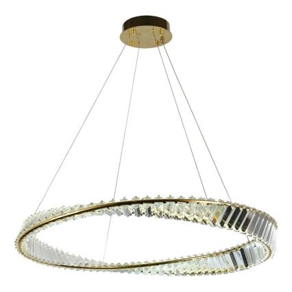 LED Himmennettävä kristalli kattokruunu johdossa LED/50W/230V 3000-6500K + kauko-ohjaus