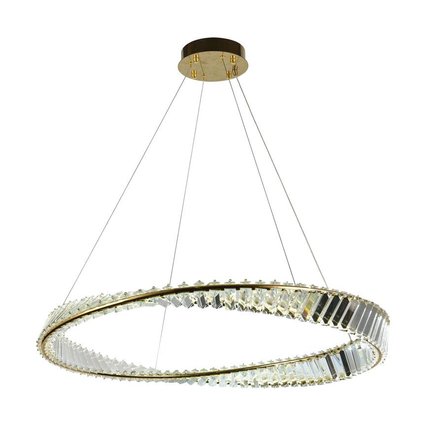 LED Himmennettävä kristalli kattokruunu johdossa LED/50W/230V 3000-6500K + kauko-ohjaus