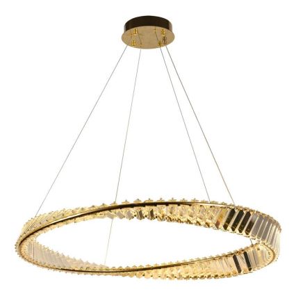 LED Himmennettävä kristalli kattokruunu johdossa LED/50W/230V 3000-6500K + kauko-ohjaus