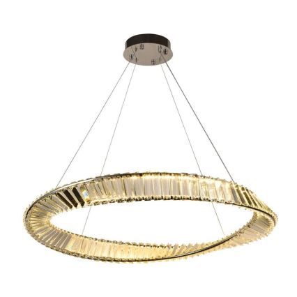 LED Himmennettävä kristalli kattokruunu johdossa LED/50W/230V 3000-6500K + kauko-ohjaus