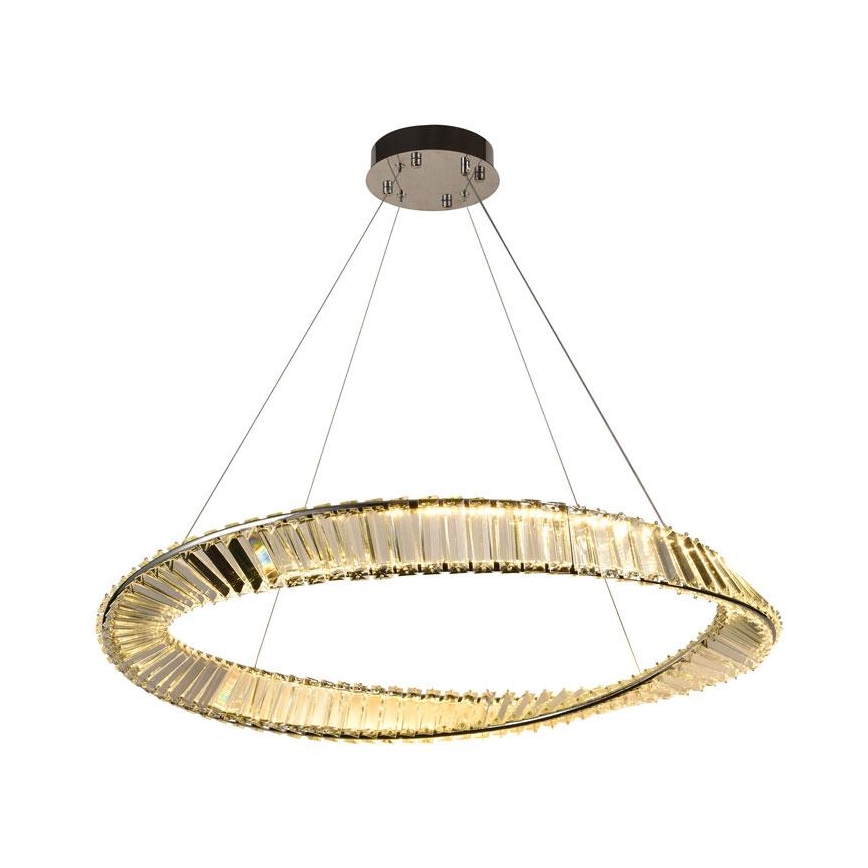 LED Himmennettävä kristalli kattokruunu johdossa LED/50W/230V 3000-6500K + kauko-ohjaus