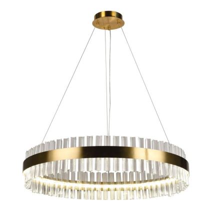 LED Himmennettävä kristalli kattokruunu johdossa LED/55W/230V 3000-6500K + kauko-ohjaus